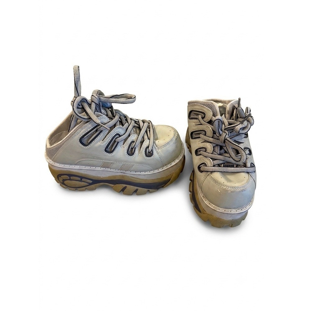 Osiris x Buffalo London Shoes Adult Gray/Blue Sz 4.5 Platform Chunky Samlux Clog